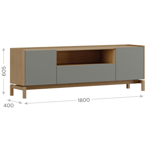 FINESTRA - RACK 2 PUERTAS 1 CAJON BARCELONA 2154VZ FINESTRA - RACK 2 PUERTAS 1 CAJON BARCELONA 2154VZ