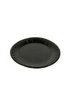 Plato 18 cm. diametro paquete x 10 NEGRO