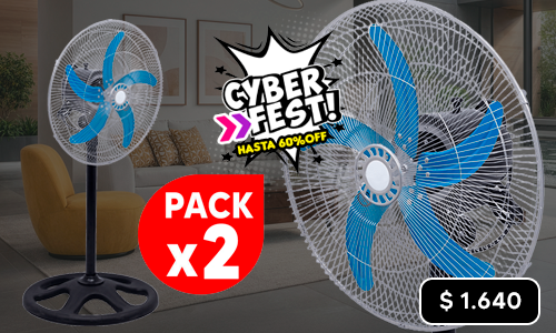 ¡2 Ventiladores al precio de Cyberfest!
