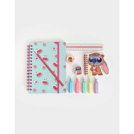 Set De Librería En Estuche De Pvc Combinacion Multicolor