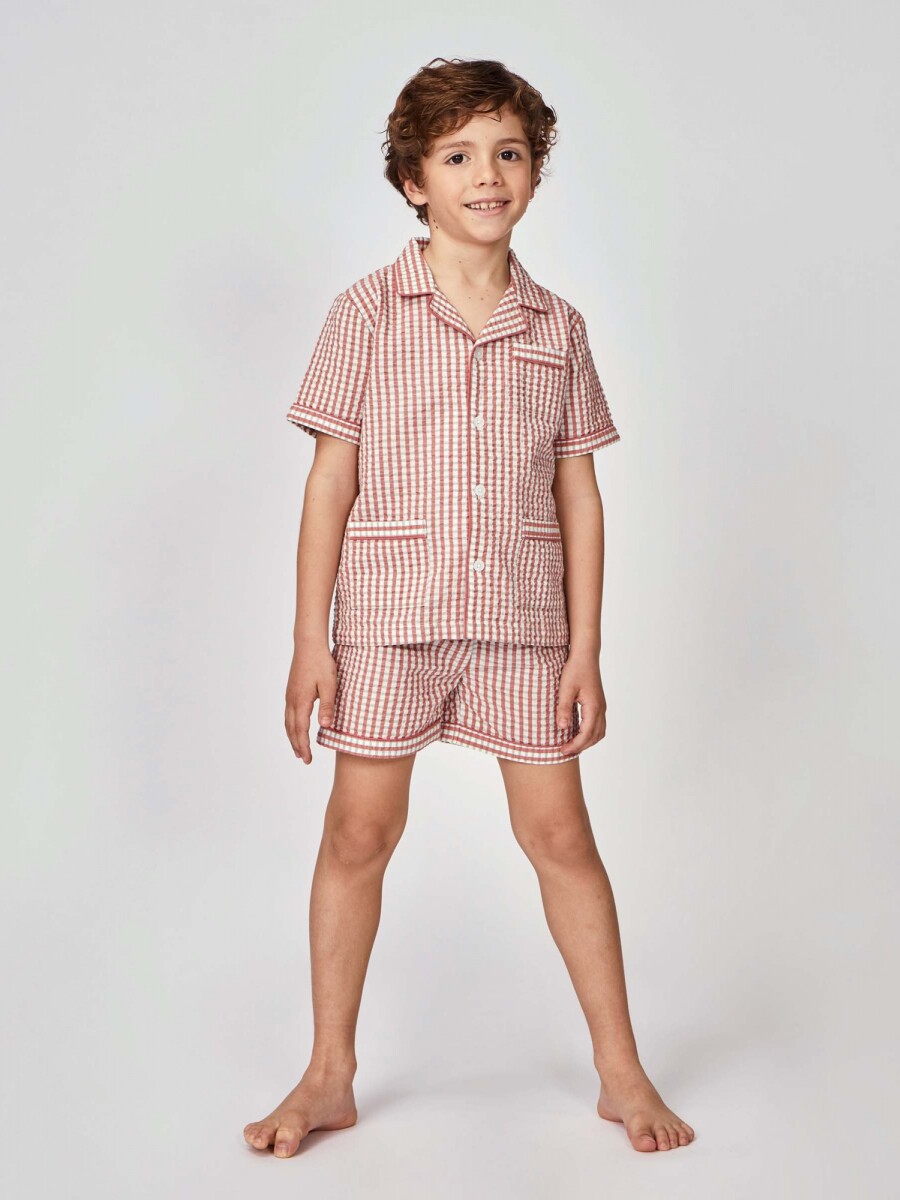 Pijama Oxford Rosa