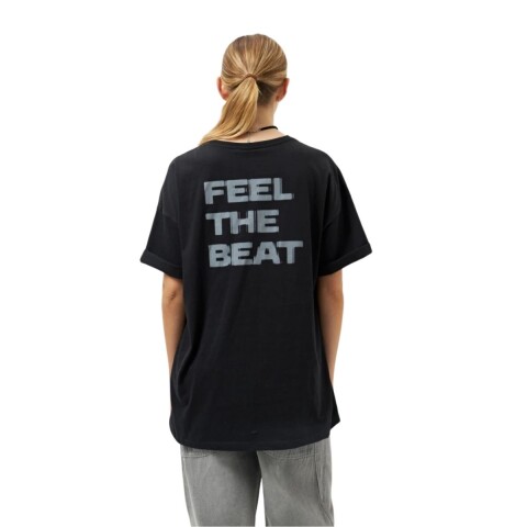 REMERA DRUMS NEGRO