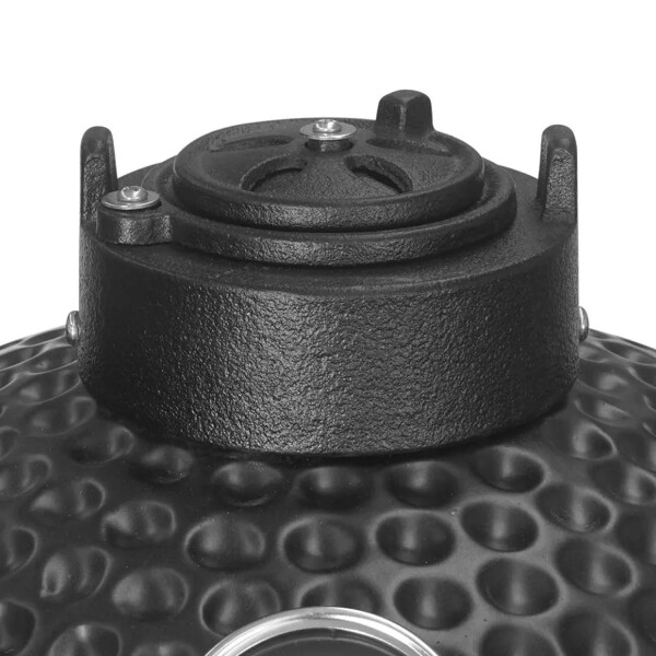 Horno Kamado A Carbón Cerámica Refractaria Con Parrilla 27cm PARRILLA FIRE KING KAMADO 13" NEGRO FT13