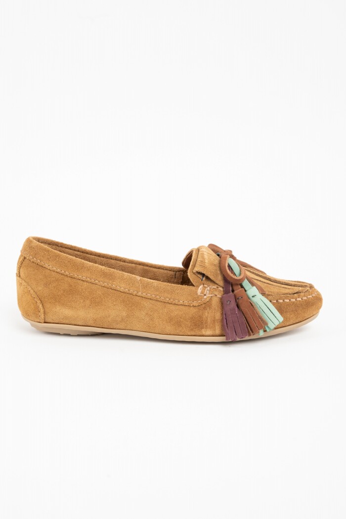 Mocasin Gamuza Camel
