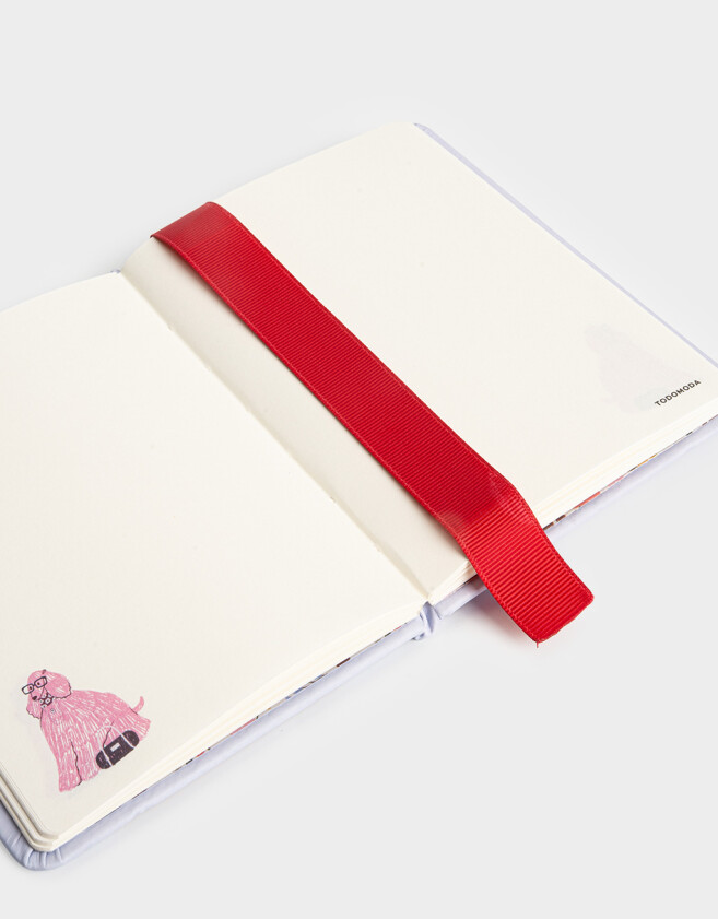 Anotadores Cuadernos y Memos PU Cuaderno A6 De Estampado - Azul Celeste