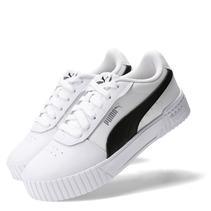 Championes de Mujer Puma Carina 2.0 Blanco - Negro - Plateado