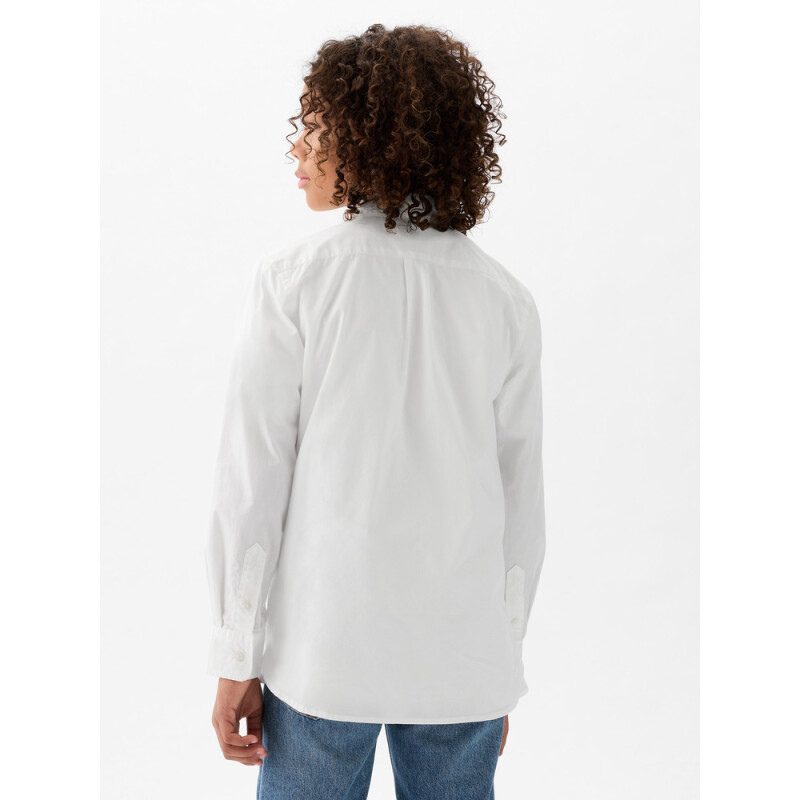 LS POPLIN OPTIC WHITE