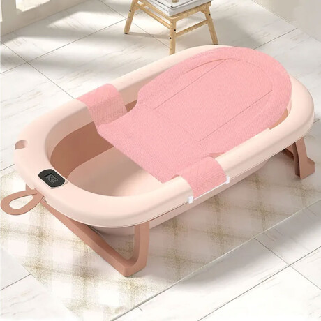 Set x 3 Bañito Bebé Plegable Control De Temperatura Rosa