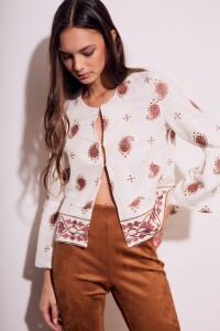 Blusa Bordada Print