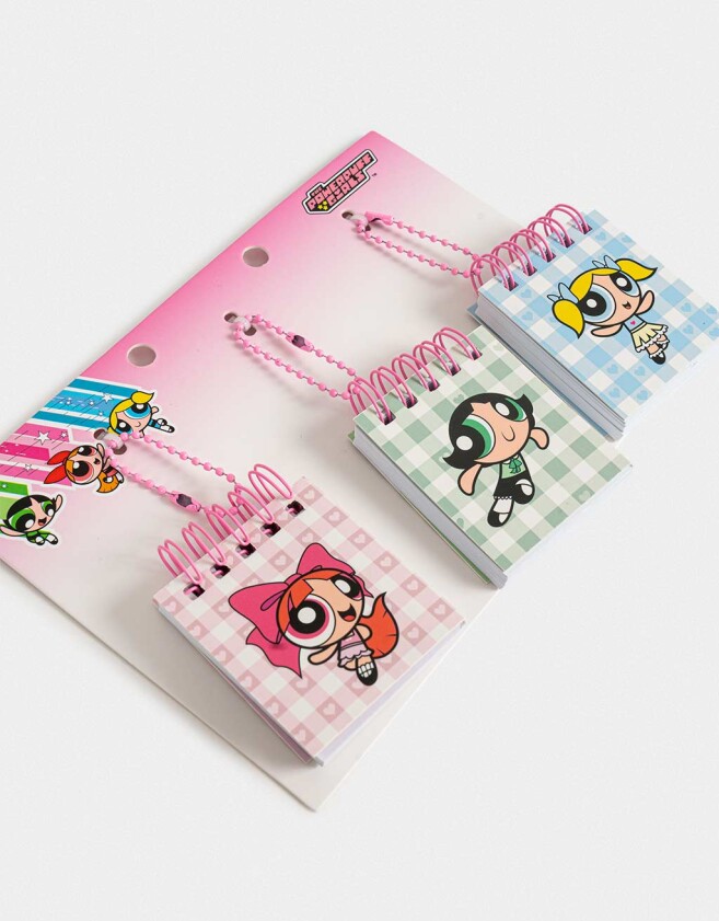 Anotadores Cuadernos y Memos Para Compartir Set De Mini Memos Chicas Superpoderosas - Combinacion Multicolor