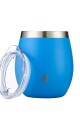 MATE TERRANO ACERO C/ TAPA 130ML AZUL ELECTRICO