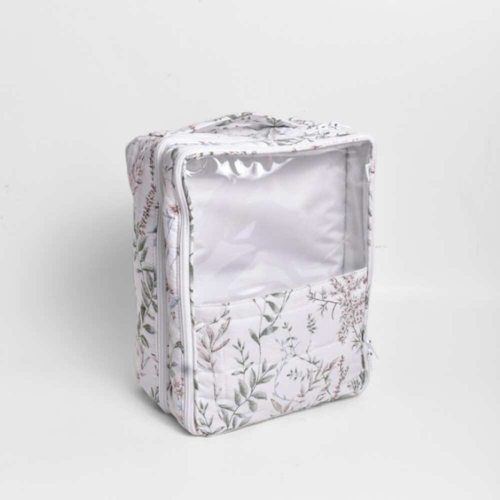 Necessaire Lilly Doble Col. Bea Floral Aves Rosa