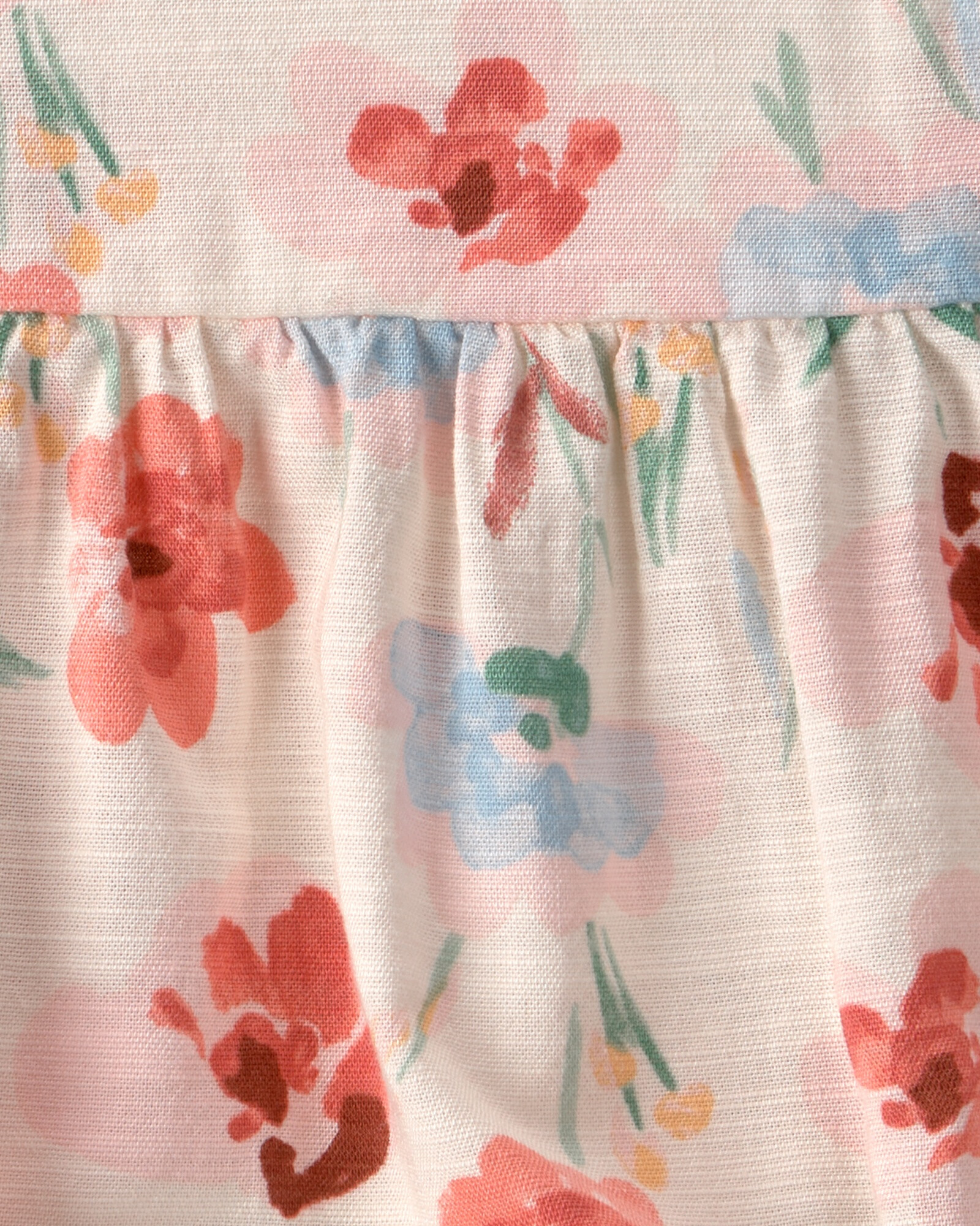 Set dos piezas, body bombachudo de viscosa y saco de algodón, diseño floral Sin color