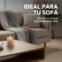 Frazada Manta Polar Con Corderito Acolchado 2 Plazas 230x200 Color Variante Gris