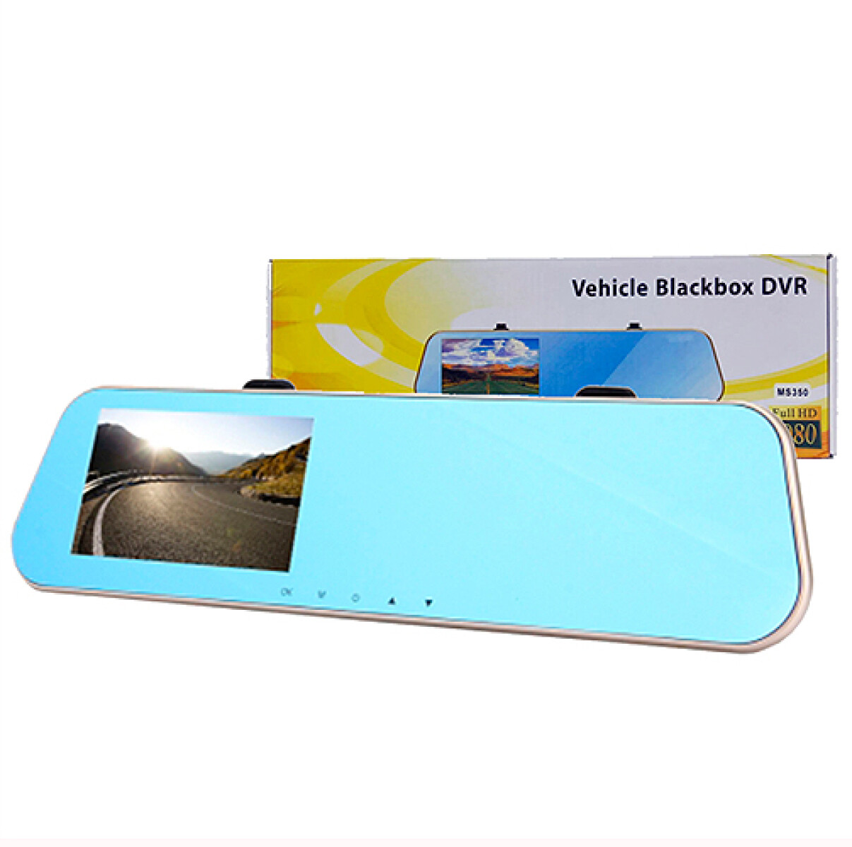 ESPEJO RETROVISOR DE AUTO c/Camara trasera 4.2” -1080PIX - Sin color 