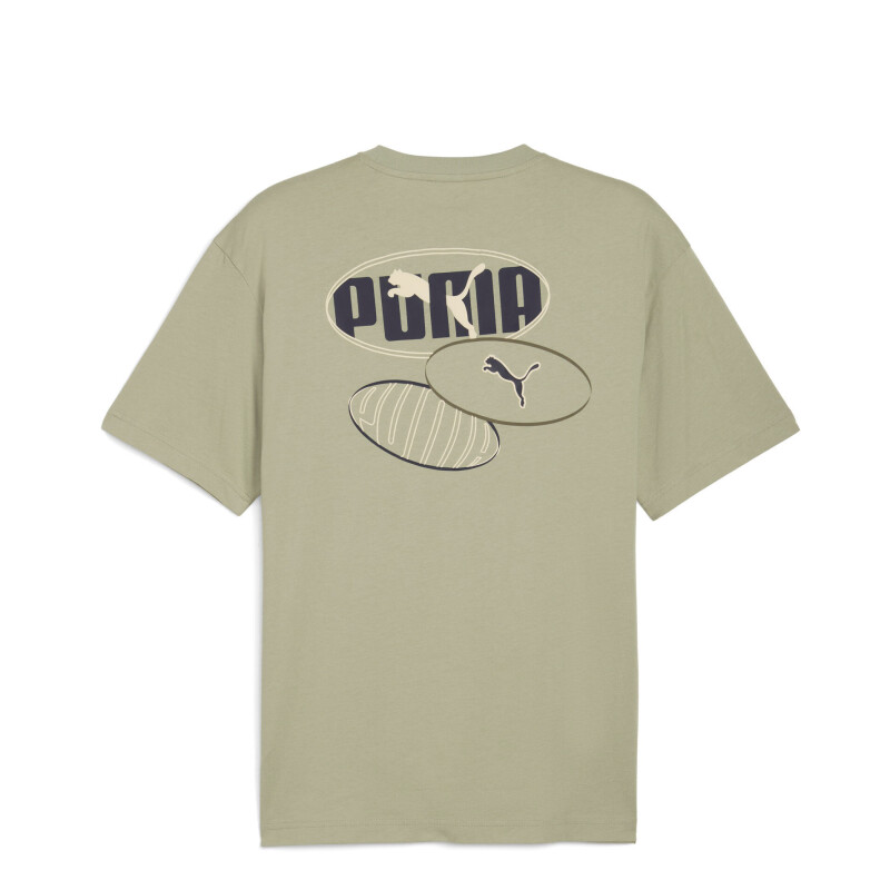 Remera de Hombre Puma Logo Lab Relax Verde