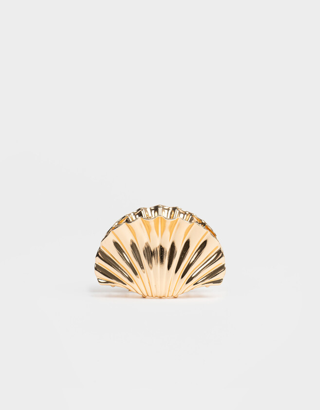 Broche Metallic Broche Metálico Caracola - Dorado