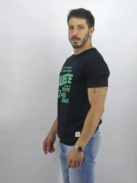T-SHIRT OXX S007-9 SQUEEZE NEGRO