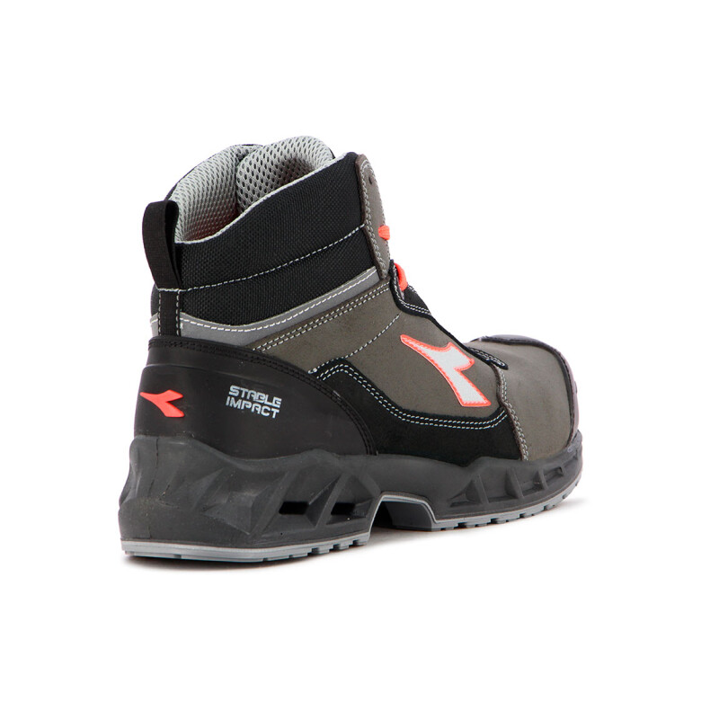 Bota Seguridad Diadora Utility Hombre Negro-rojo