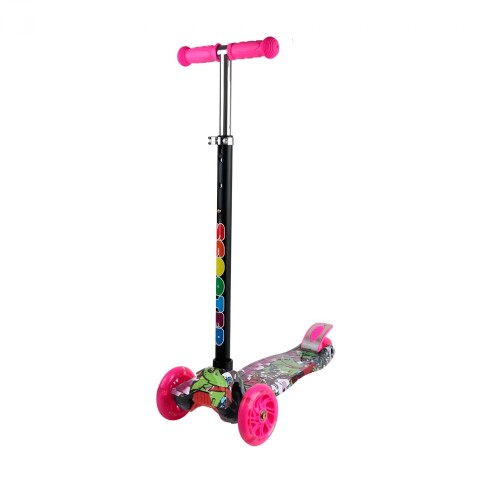 Monopatin Tripatin Scooter Luces Regulable Infantil Niños Variante Grafiti Tres