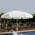 SOMBRILLA DE JARDIN EN ALUMINIO REDONDA DE 2,2 MTS. BLANCA