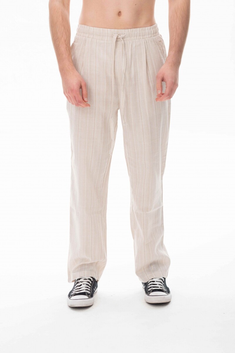 Pantalón Pijamero Beige