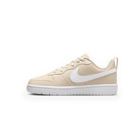 NIKE COURT BOROUGH RECRAFT Beige & White
