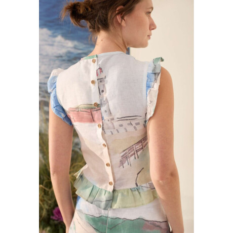 Top Bioma Print Agua