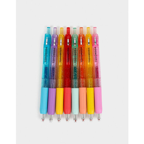 Set De Lapiceras De Gel Combinacion Multicolor