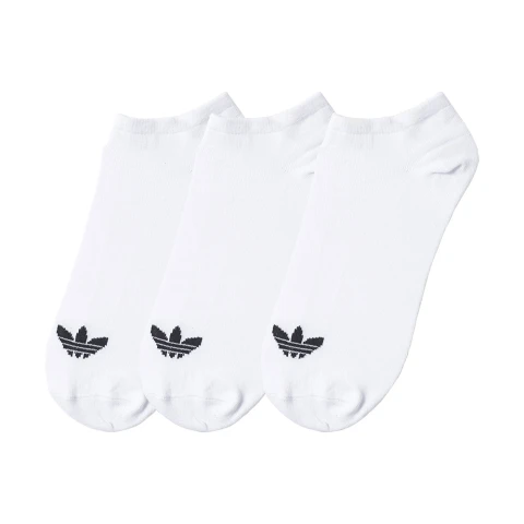 Trefoil Liner Socks 3P - Unisex White/White/Black