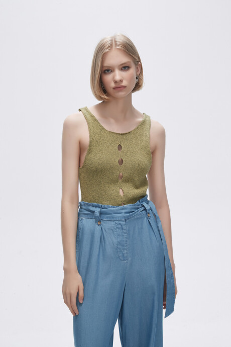 Musculosa Frutila Verde Melange