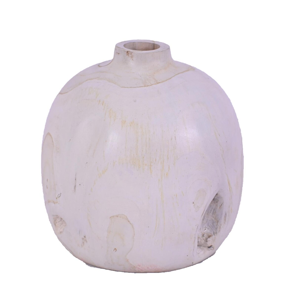JARRÓN DECORATIVO ROMA - TERRACOTA BLANCO 18*18*18, BLANCO 