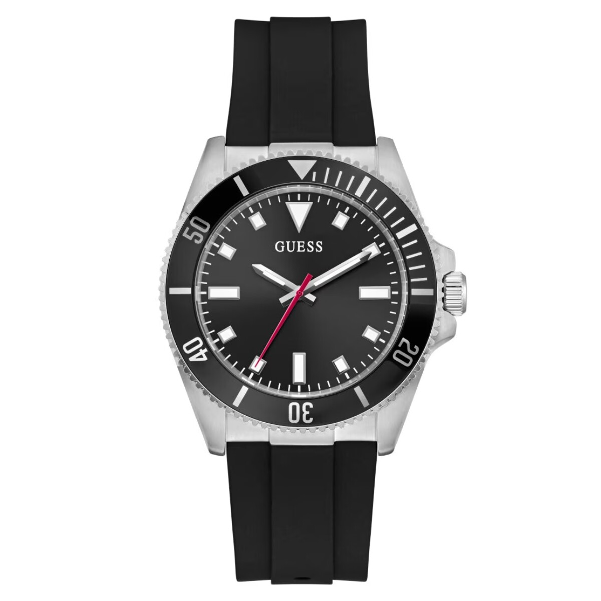 Reloj GUESS GW0969G1 Silicona Negro Esfera 42mm 