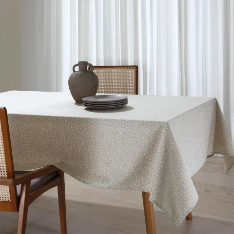 Mantel Rectangular Lino Clean Dohler 200 x 200 cm LUNARES