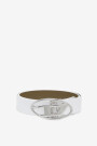 CINTURON OVAL D LOGO B-1DR Blanco
