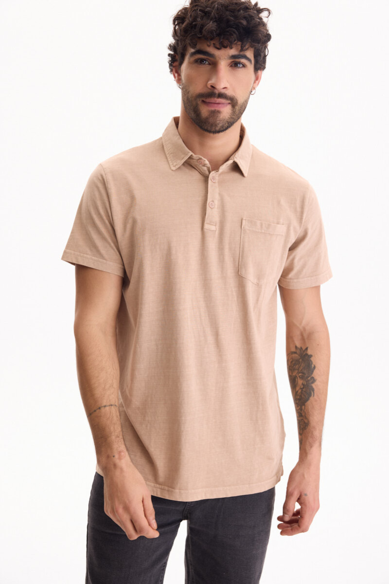 Remera Polo Horizon Beige