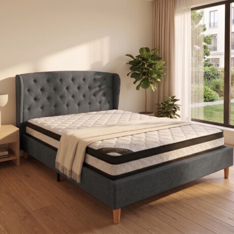 Sommier 2 Plazas HAMPTONS Mercury con Respaldo Sommier 2 Plazas HAMPTONS Mercury con Respaldo