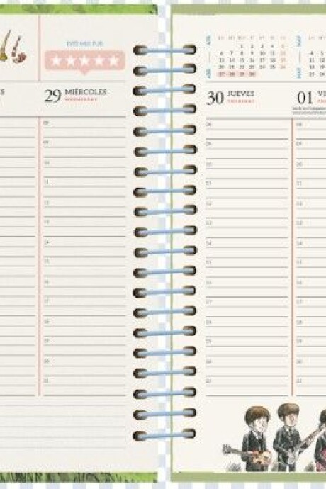 AGENDA MONOBLOCK MACANUDO A5 SEMANAL ANILLADA 2026 - HAMACA AGENDA MONOBLOCK MACANUDO A5 SEMANAL ANILLADA 2026 - HAMACA