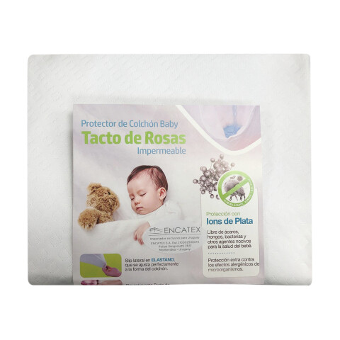 Protector de colchón de Cuna impermeable Fibrasca Tacto de Rosas U