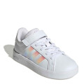 Championes de Niños Adidas Grand Court 3.0 Velcro Blanco - Rosado