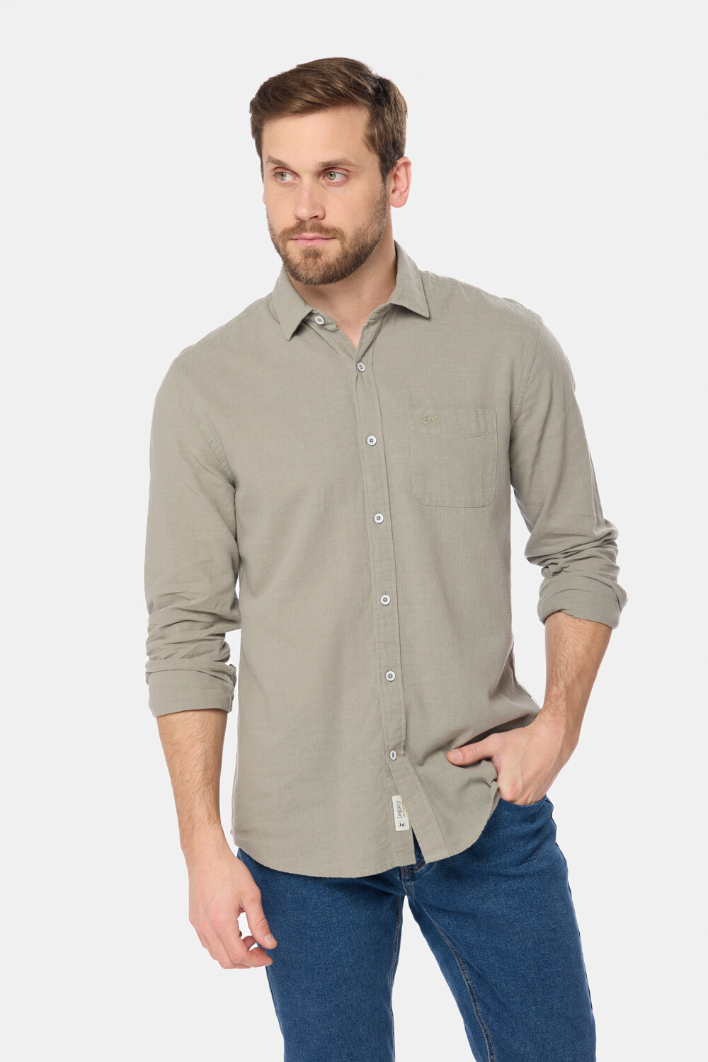 CAMISA DE LINO Verde