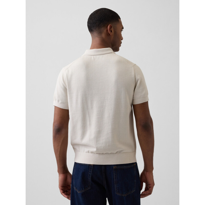 SS SWEATER POLO REGULAR GREY