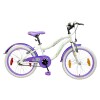 Bicicleta Infantil Baccio Mystic Rodado 20 De Paseo Con Ruedas Estabilizadoras Blanco/Violeta