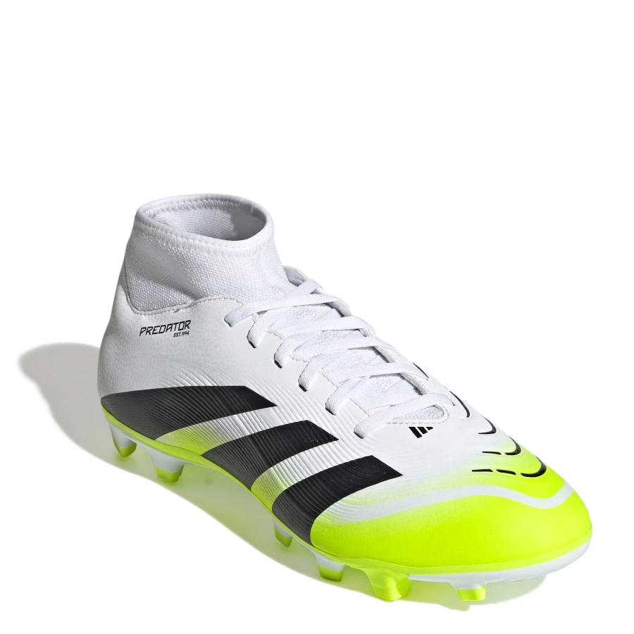 Championes de Hombre Adidas Predator Club Sock Blanco - Negro - Amarillo Limón