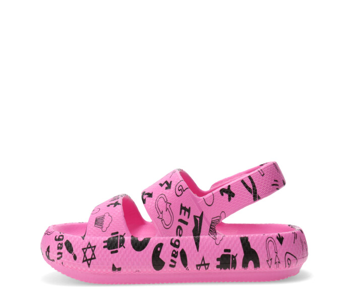 Sandalias de Niña MINI Miss Carol DALLAS de goma Fucsia