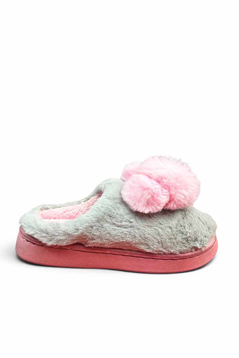 PANTUFLA PELUDITA Gris-oscuro