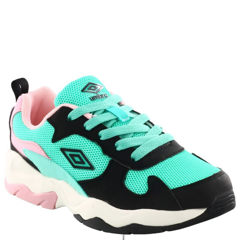 Championes Infantiles Umbro Orbit Verde Agua - Negro - Rosa