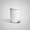 Papelera de acero 5 lts blanco Papelera de acero 5 lts blanco