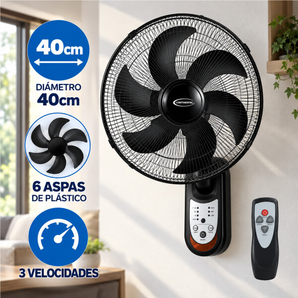Ventilador De Pared Kassel Ks-vw40bcc VENTILADOR DE PARED KASSEL 40CM VW40BCC