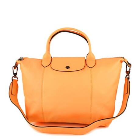 Longchamp -Cartera de cuero plegable, Le pliage cuir Mostaza